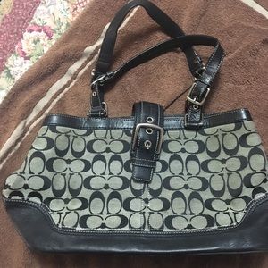 Black coach purse